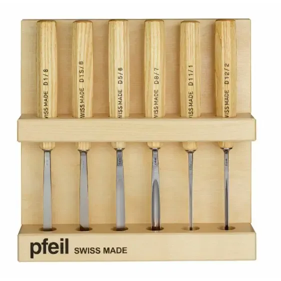 ست ۶ تایی مغار منبت فیل سوئیس pfeil swiss made