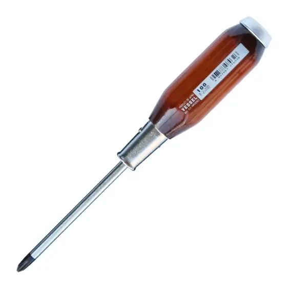 پیچ گوشتی فشار قوی چهار پهلو چکش خور برند VESSEL (100 میلیمتر)