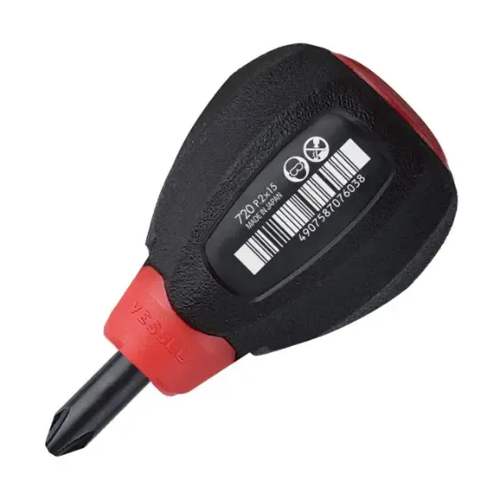 پیچ گوشتی مشتی چهار پهلو از برند VESSEL (Ph 2 x 15)