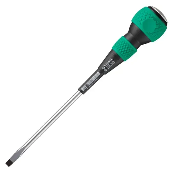 پیچ گوشتی بالگریپ چکش خور ضد لغزش تخت برند VESSEL (150 میلیمتر)