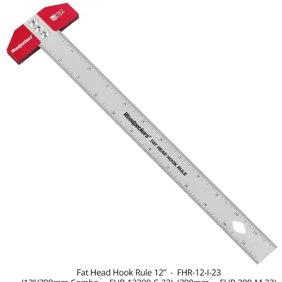 خط‌کش T شکل Fat Head - 300 میلی‌متری - متریک