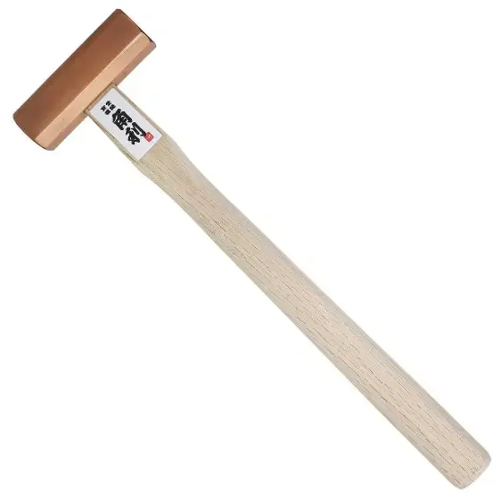 چکش ژاپنی کاکوری مدل Genno - هشت‌ضلعی - رنگ برنزی - 375 گرم